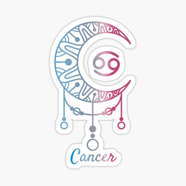 Luna de Cancer Pegatina