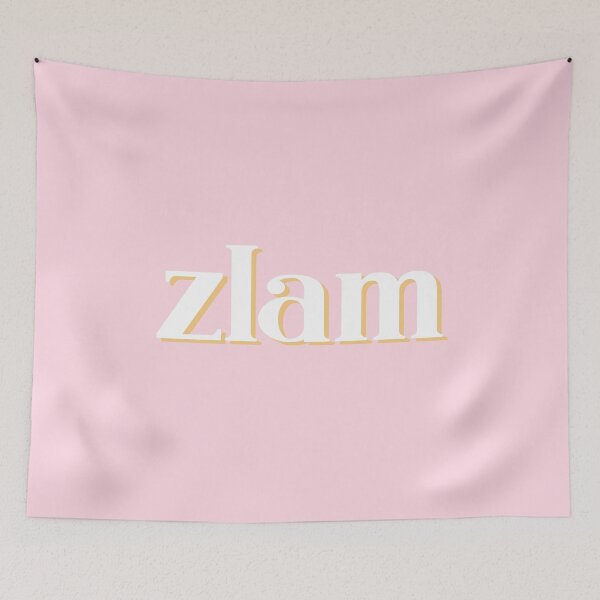 Item preview, ZLAM. Pink and Yellow designed and sold by Stickers by SoSrat.