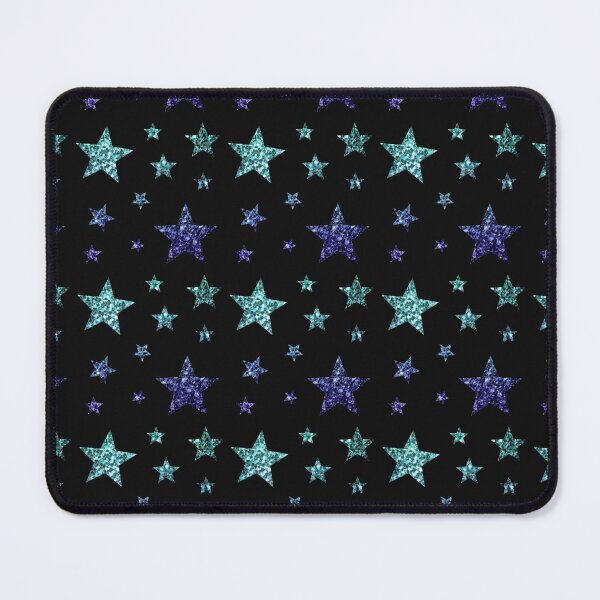 Item preview, Teal Dark Blue Ombre Faux Glitter Stars designed and sold by Felicity-K.