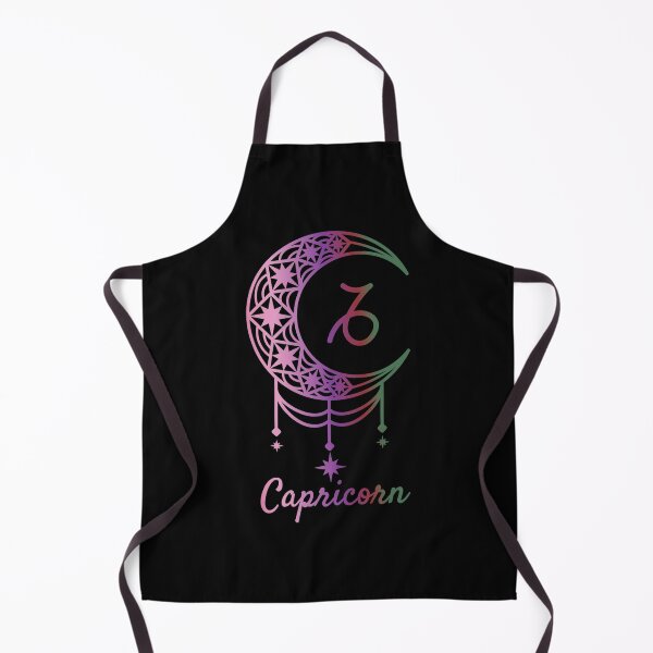 Item preview, Capricorn zodiac crescent moon designed and sold by CMButike.