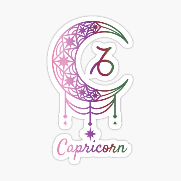 Luna de Capricornio Pegatina