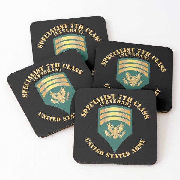Item preview, Army - Specialist 7th Class - SP7 - Veteran designed and sold by Military Insignia Products.