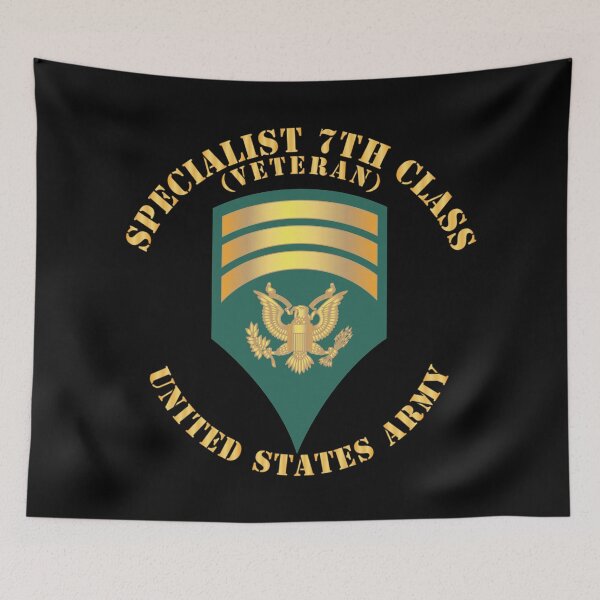 Item preview, Army - Specialist 7th Class - SP7 - Veteran designed and sold by Military Insignia Products.
