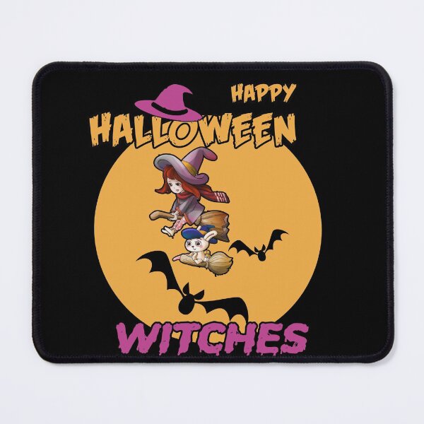 Item preview, Happy Halloween Witches Broom Hat Witch Sticker  designed and sold by Zouhairm.