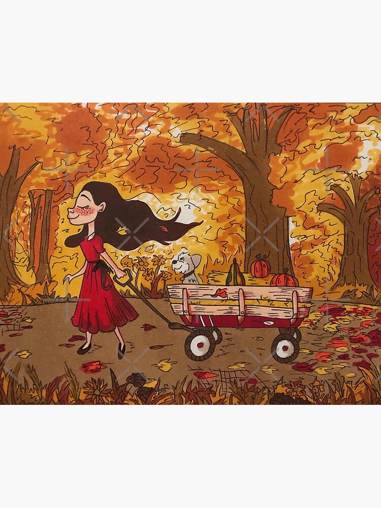 Thumbnail 3 of 3, Sticker, Autumn designed and sold by artbykir05.
