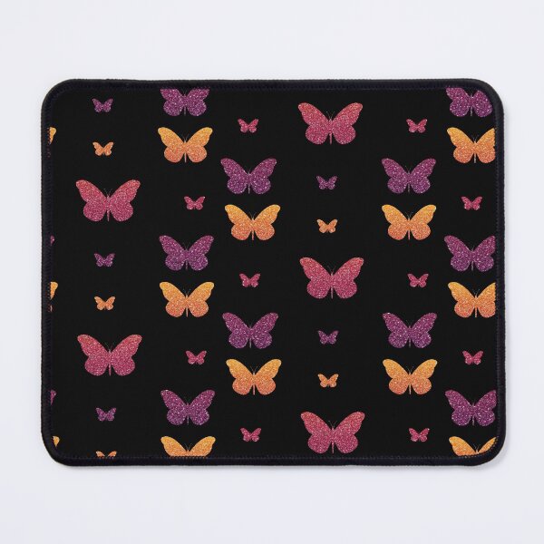 Item preview, Deep Purple Red Orange Ombre Faux Glitter Butterflies designed and sold by Felicity-K.