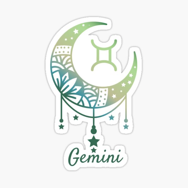 Luna de Géminis Pegatina