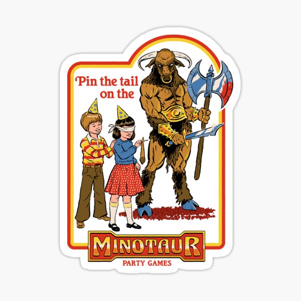 Item preview, Pin The Tail On The Minotaur designed and sold by Steven Rhodes.