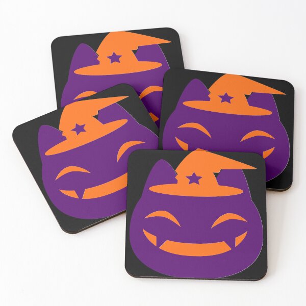 Item preview, Smiling Halloween Cat in Witch Hat designed and sold by toddbrooney.