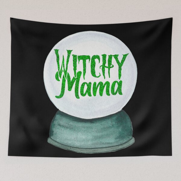 Item preview,  Halloween witchy mama crystal ball - Halloween mama designed and sold by Designs Of all kinds.