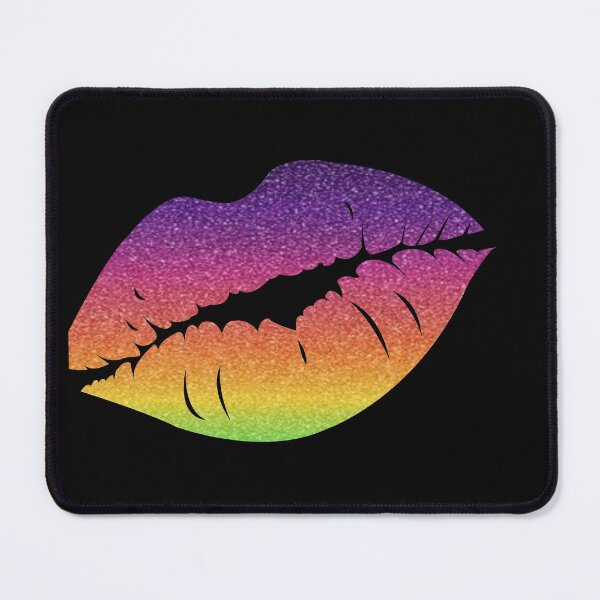Item preview, Bright Rainbow Ombre Faux Glitter Lips designed and sold by Felicity-K.