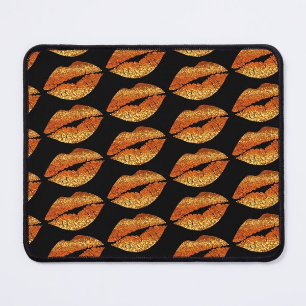 Item preview, Golden Orange Ombre Faux Glitter Lips designed and sold by Felicity-K.