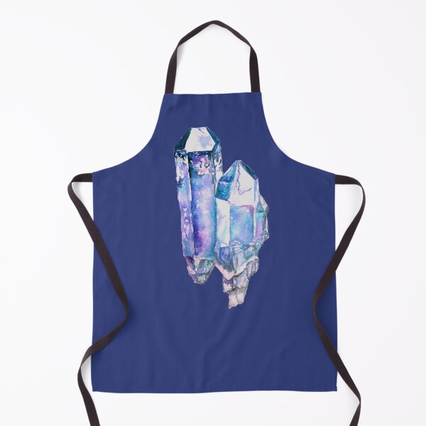 Item preview, Two Blue Amethyst crystal, watercolour crystal painting. Crystal Healing designed and sold by Goldstarwork.