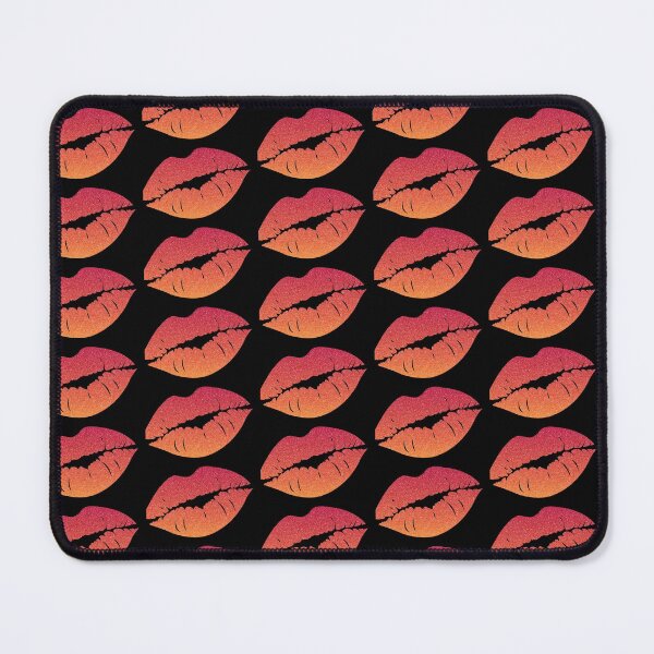Item preview, Red Orange Ombre Faux Glitter Lips designed and sold by Felicity-K.