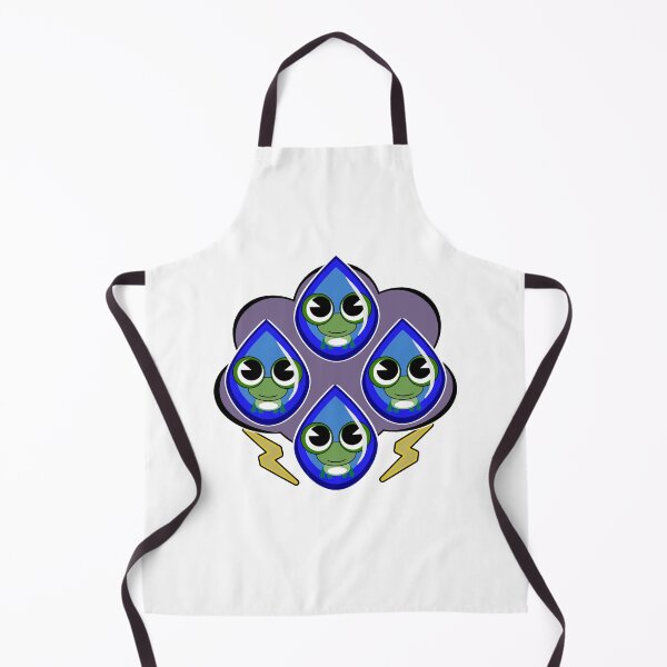 Item preview, Raining Kawaii Frogs, Thunderstorm Rain Fall designed and sold by Redmanrooster.