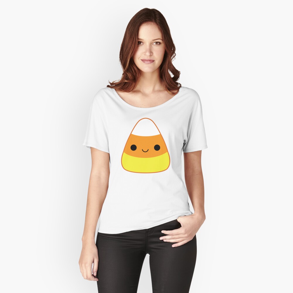 Cute Candy Corn Relaxed Fit T-Shirt