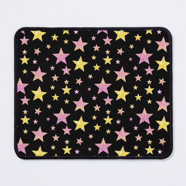 Item preview, Pink Yellow Ombre Faux Glitter Stars designed and sold by Felicity-K.
