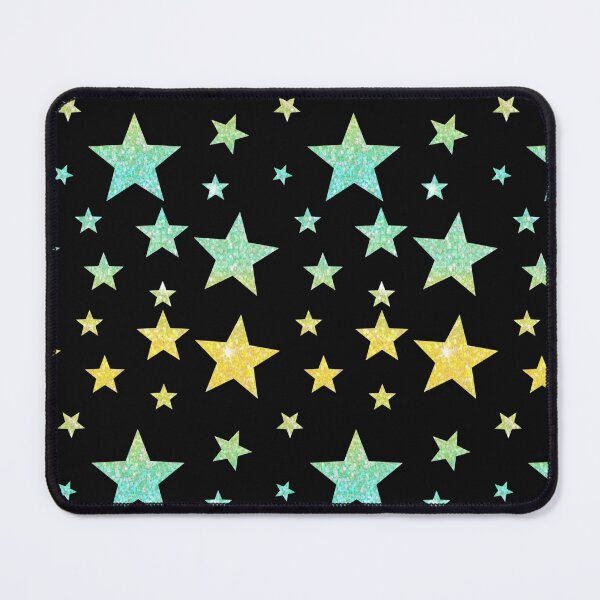 Item preview, Teal Yellow Ombre Faux Glitter Stars designed and sold by Felicity-K.