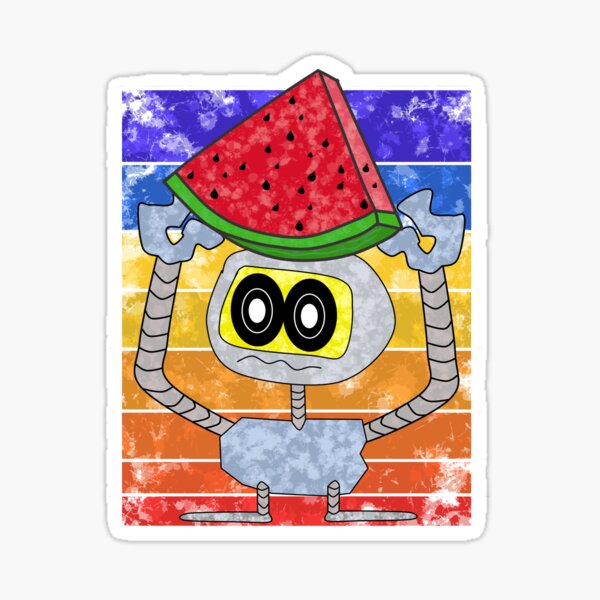 "Watermelon robot" Sticker by phys Redbubble