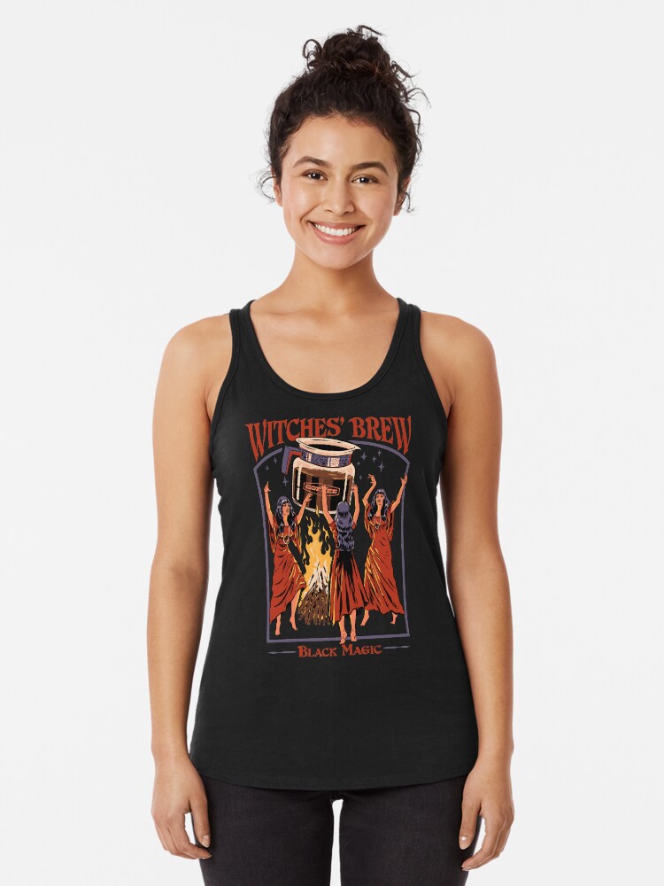 Thumbnail 1 of 3, Racerback Tank Top, Witches' Brew designed and sold by Steven Rhodes.