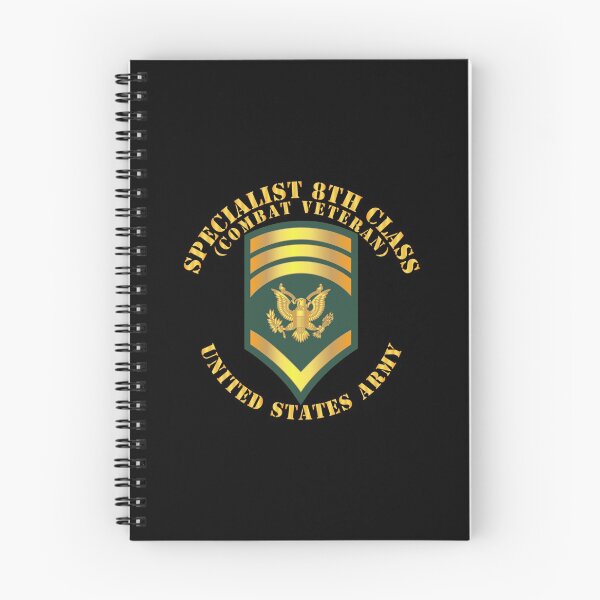 Item preview, Army - Specialist 8th Class - SP8 - Combat Veteran designed and sold by Military Insignia Products.