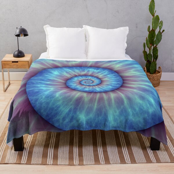 Item preview, Neon Electric Blue Purple Spiral designed and sold by aliyeus.