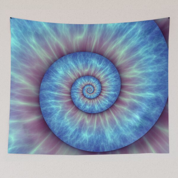 Item preview, Neon Electric Blue Purple Spiral designed and sold by aliyeus.