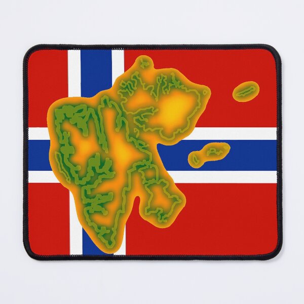 Item preview, Flag of Norway with Map of Svalbard designed and sold by Havocgirl.