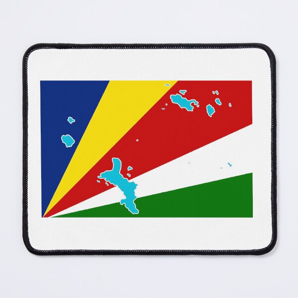 Item preview, Seychelles Flag with Map of the Seychelles Islands designed and sold by Havocgirl.
