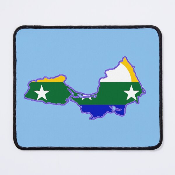 Item preview, Margarita Island Map with Flag of Margarita Island designed and sold by Havocgirl.