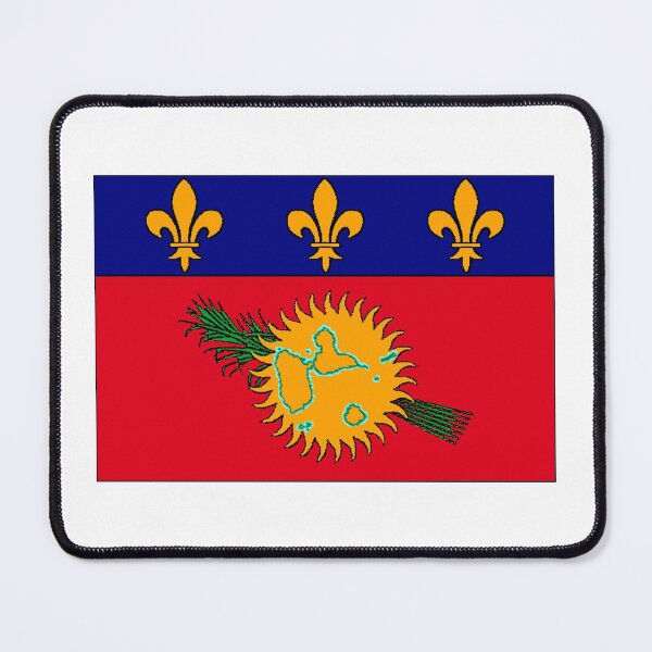 Item preview, Guadeloupe Flag with Map of Guadeloupe designed and sold by Havocgirl.