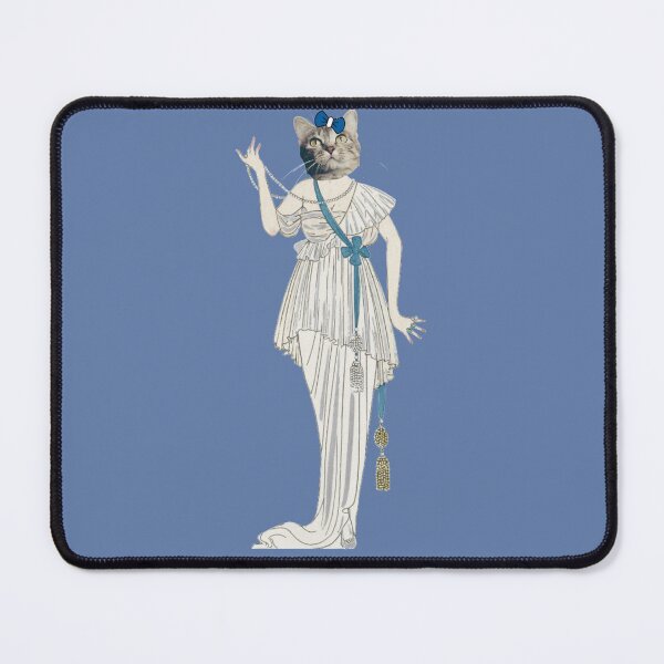 Item preview, Beautiful historical fashion collage with cat designed and sold by utopianpioneer.