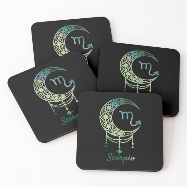 Item preview, Scorpio zodiac crescent moon designed and sold by CMButike.