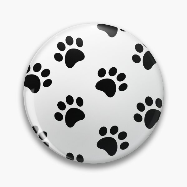 Item preview, White Black Paw Print Pattern designed and sold by WandererSpirit.
