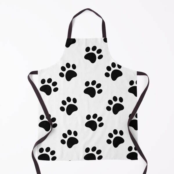 Item preview, White Black Paw Print Pattern designed and sold by WandererSpirit.