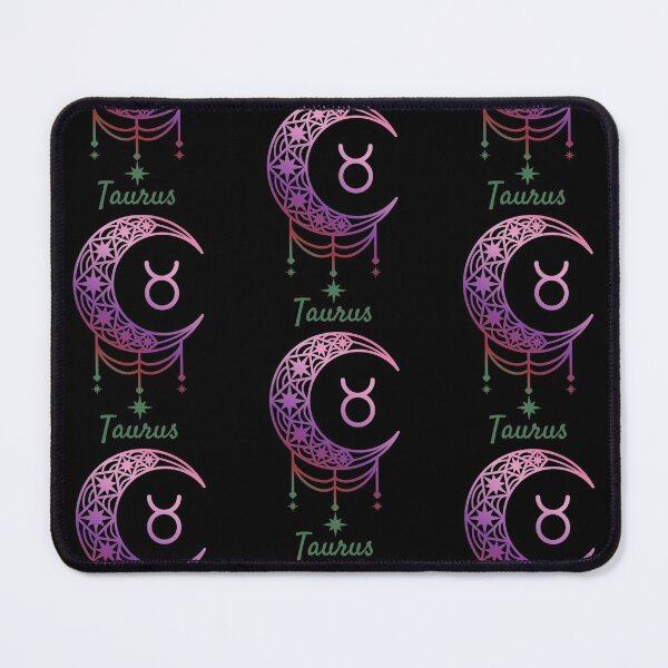 Item preview, Taurus zodiac crescent moon designed and sold by CMButike.