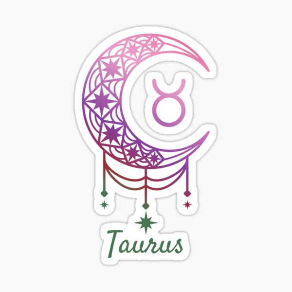 Luna de Tauro Pegatina