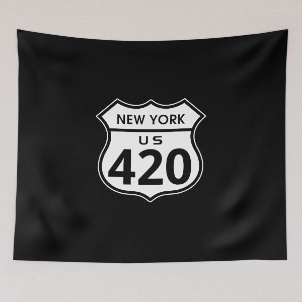 Item preview, New York 420 Day US Highway Sign designed and sold by sumwoman.