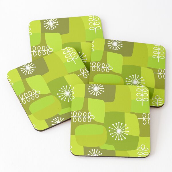 Item preview, Vintage look print in greens designed and sold by MHen.