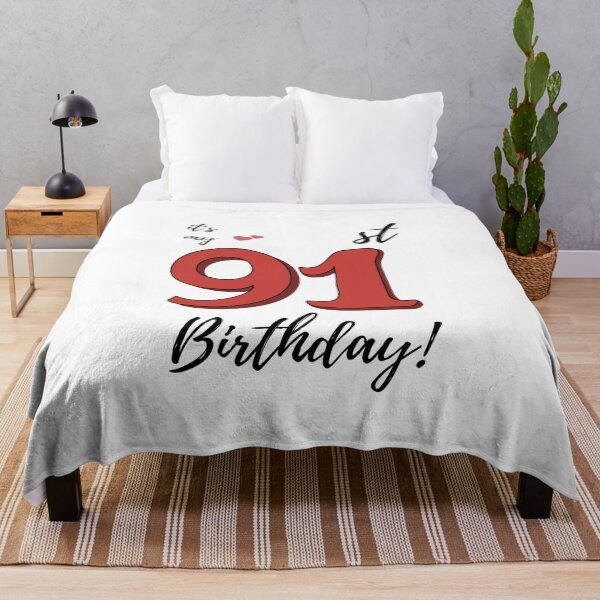 Item preview, It's My 91st Birthday quote designed and sold by WayneTower.