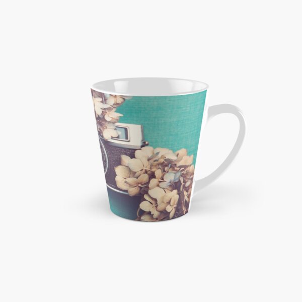 Camera & Hydrangea Tall Mug
