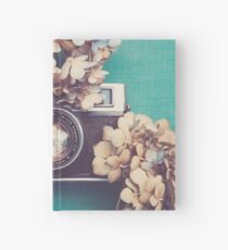 Camera & Hydrangea Hardcover Journal