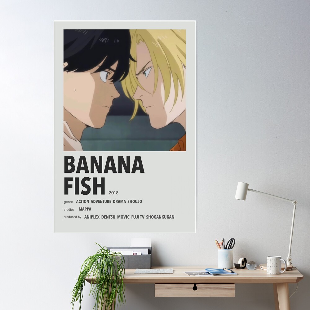 Banana Fish Anime Series Minimalist Poster  Anime printables, Anime films,  Anime canvas