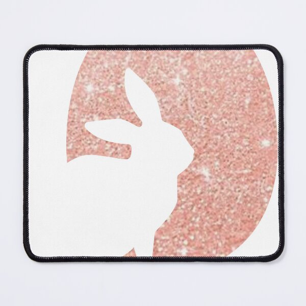 Item preview, Easter Bunny Silhouette in Rose Gold Faux Glitter Easter Egg designed and sold by Felicity-K.