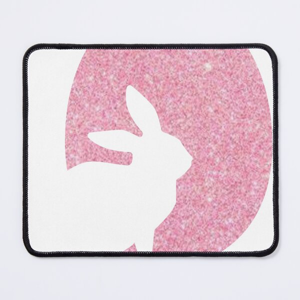 Item preview, Easter Bunny Silhouette in Pastel Pink Faux Glitter Easter Egg designed and sold by Felicity-K.