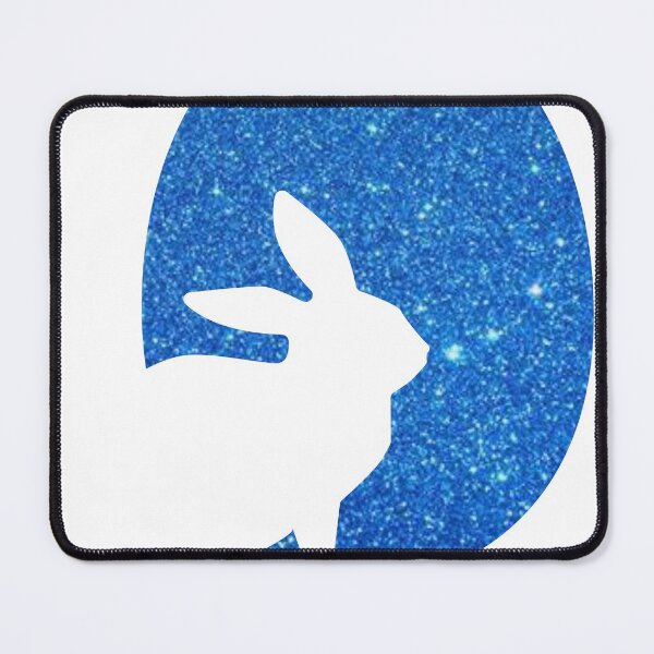 Item preview, Easter Bunny Silhouette in Blue Faux Glitter Easter Egg designed and sold by Felicity-K.