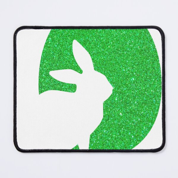 Item preview, Easter Bunny Silhouette in Green Faux Glitter Easter Egg designed and sold by Felicity-K.