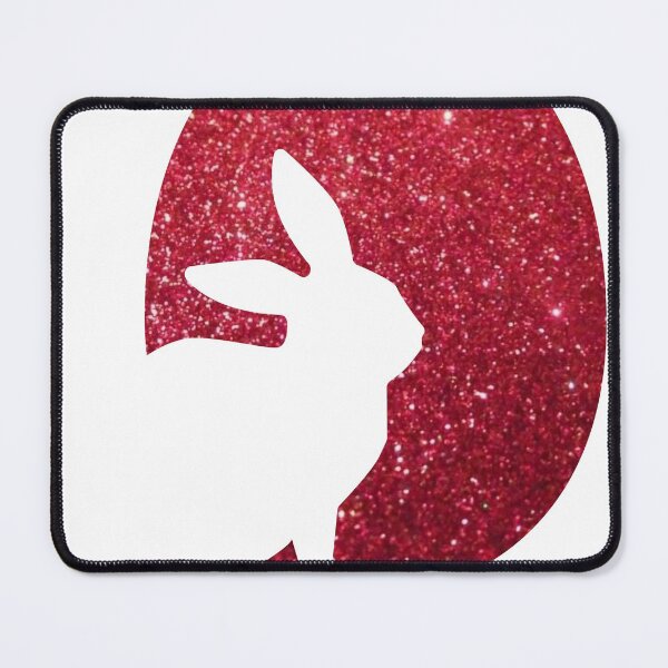 Item preview, Easter Bunny Silhouette in Red Faux Glitter Easter Egg designed and sold by Felicity-K.