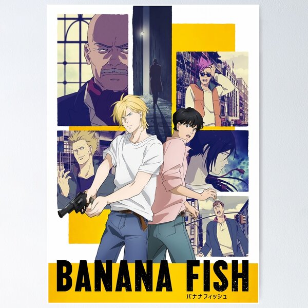 Banana Fish Official Art  Cartazes gráficos, Poster japonês