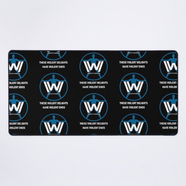 Item preview, Westworld Host (Blue and White, Text) designed and sold by NoirPineapple.